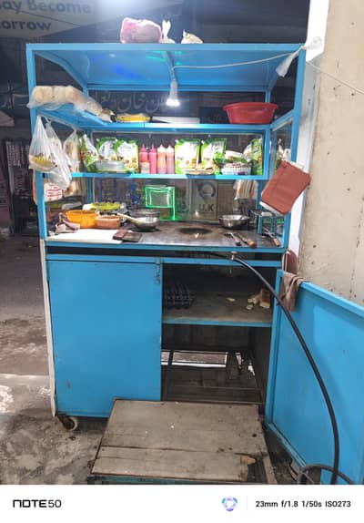 Barger and shawarma counter