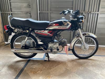 Honda CD 70 Black 2025 Model