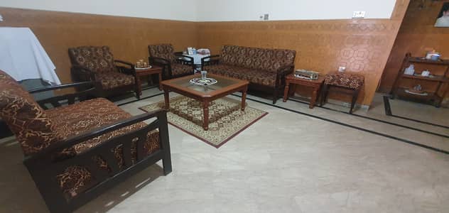 7 seater Sofa set and a stool