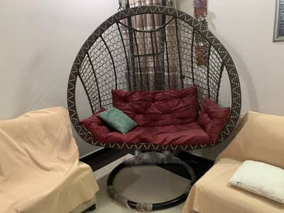 Sofa Come Bed and Hanging Chair for Sale