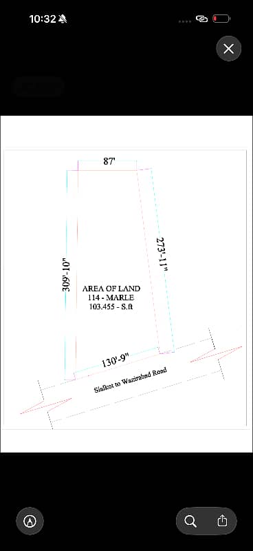 114 Marla Plot For Sale Main Wazirabad Road Near Shazad Grill Ugoki Sialkot