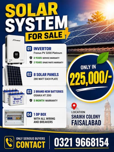 Solar panels with all system