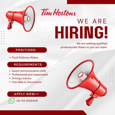 Riders Required for Elegant Logistics | Gujranwala , Jehlum,Sialkot