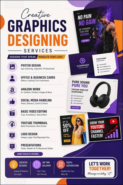 Am Graphics designer | professional Graphics designing service