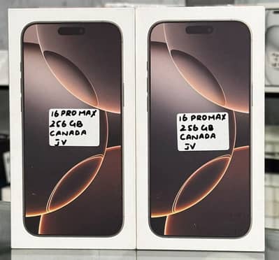 IPHONE 16 PRO MAX 256 GB CANADA JV DESERT BOX PACK APPLE NON ACTIVE