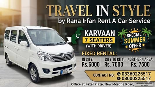 Travel in Style by Rana Irfan rent a car Rwp