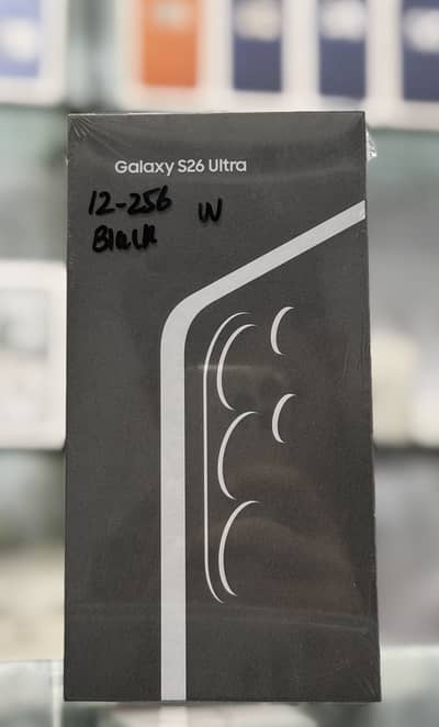SAMSUNG GALAXY S26 ULTRA 12-256 GB W NON PTA BLACK BOX PACK