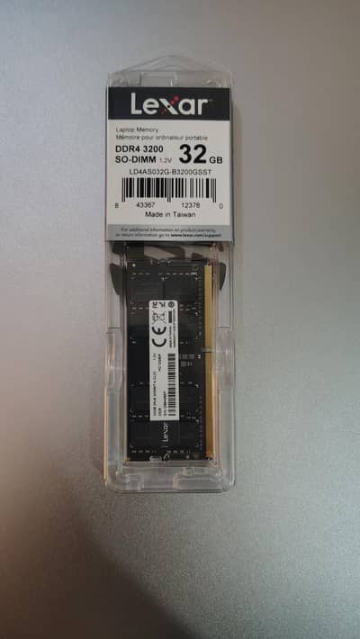 Lexar 32GB DDR4 3200MHz  RAM | Sealed Pack | Brand New