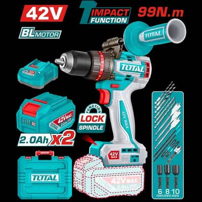 total 99nm cordless drill machine brushless