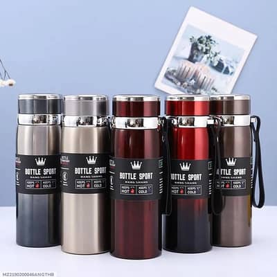 9 Stainless steel 50ml travel water bottle Black and Red