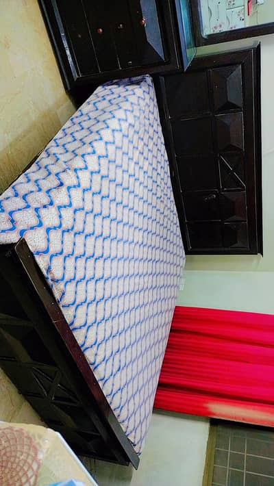 bed set with sude table and dressing table