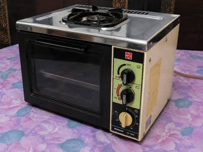 Original National (Japan) Gas Oven / Toaster Oven with Built-in Gas