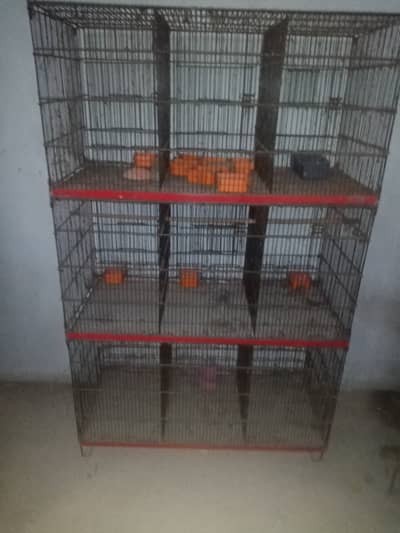 9 portion cage for australian parrots