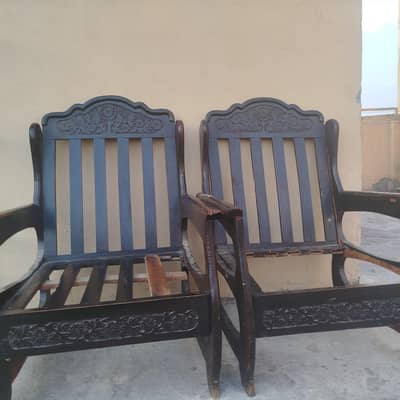 old pure wooden chairs ( chuniote chairs )