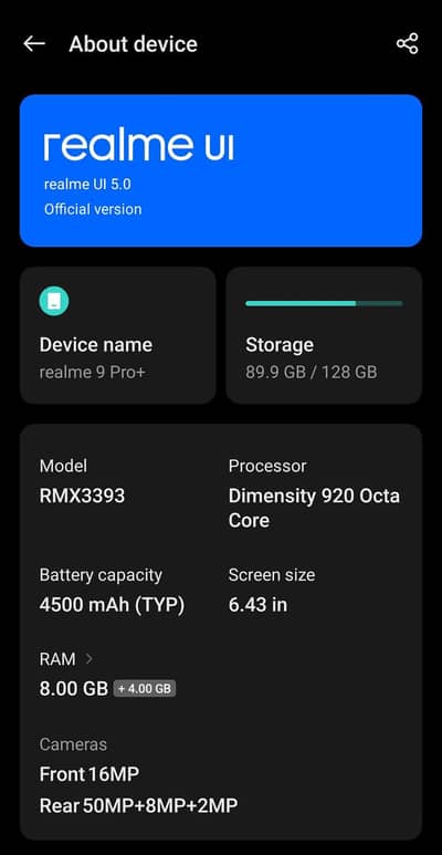 Realme 9 pro plus