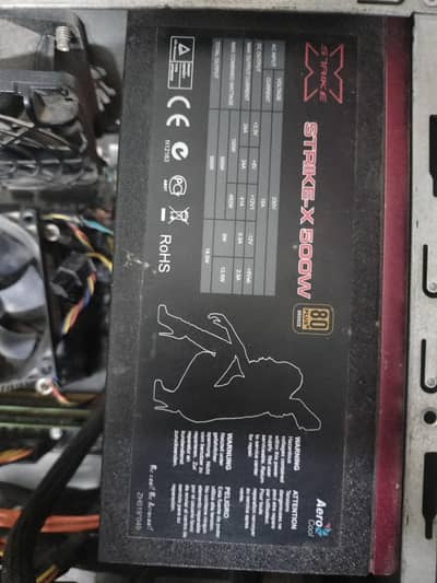 Aerocool 500 watt Gaming powersupply with 2x8pins
