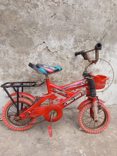 kids cycle red with red color