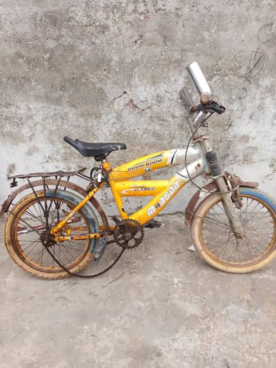 kids cycle with yellow colour