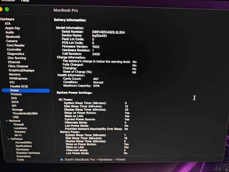 Macbook pro M1 7