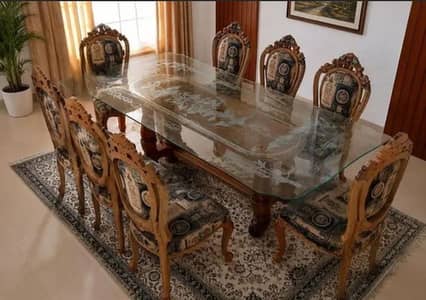 8 seater chinioti dining table for sale 250k