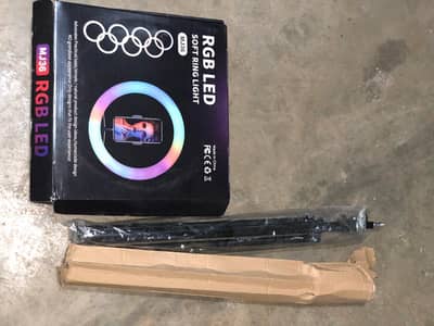 Mj36 RGB Ring Light 10 inch with Tripod + Mobile Holder