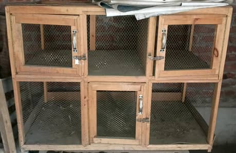wooden cage for hen's and parrot's