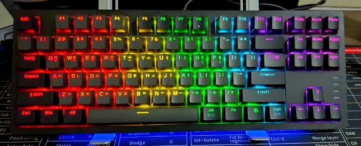 ABKO AN01TKL Mechanical Gaming Keyboard | Vibrant RGB | TKL Layout
