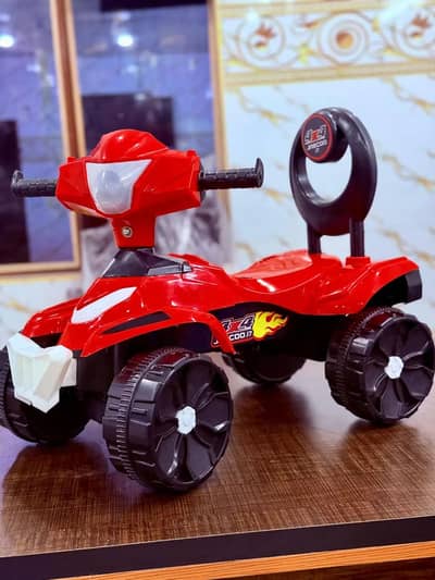 Kids 4 Wheel Push car with Lights Music & Storage for Boys & Girls