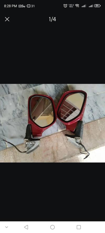 Retractable universal side mirrors