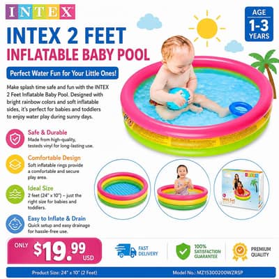 Kids Rainbow Water Pool (2 Feet / 3 Feet)