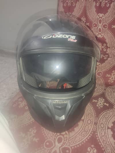 Ozone black and grey helmet 3-in-1 with cover
