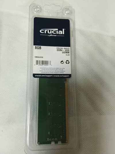 Crucial 8GB DDR4 3200 Mhz UDIMM (DESKTOP PC)