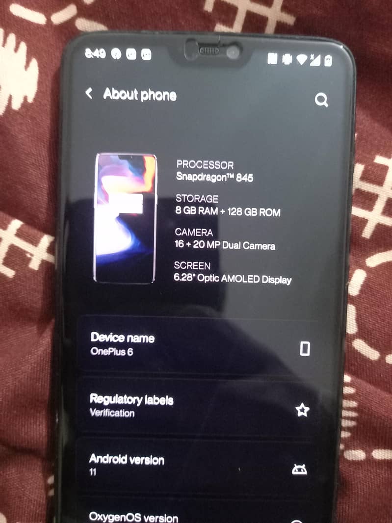 One Plus 6 6