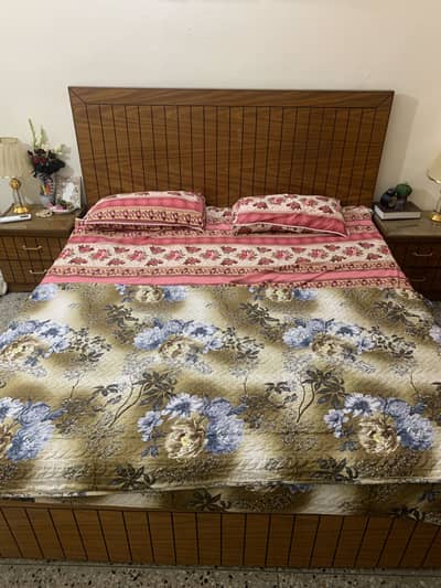 Bed, Side table, Dressing Table and Mattress
