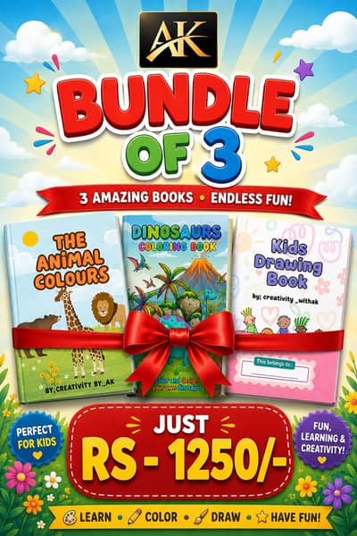 Kids colouring , tracing and activities books available for 3+ kids