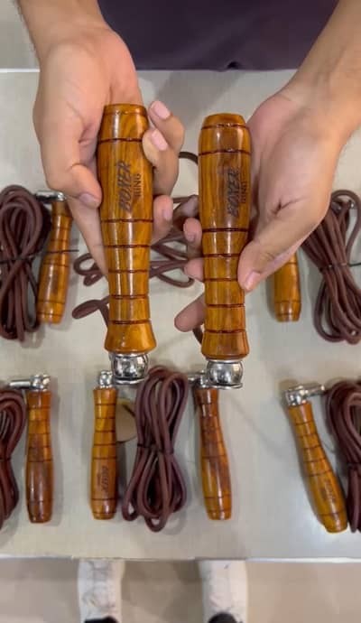 Premium Buffalo Leather Jump Rope by BOXER RING