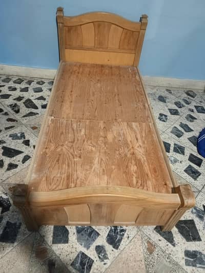 Oak Wood Two Single Beds for Sale