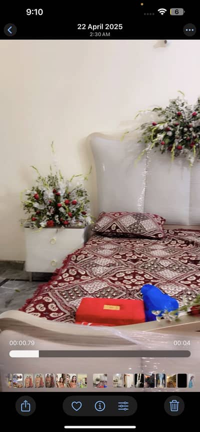 New King Sized Wooden Bed Set