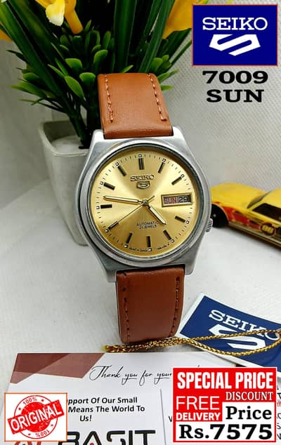 Seiko 5 Citizen Orient Automatic Pre-Owned watch Japan 03161737353