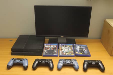 PS4 FAT 2 controllers (Only online games)