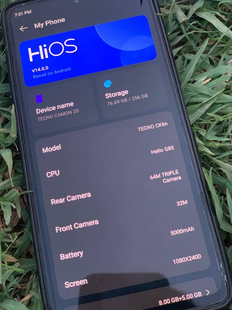 Tecno CAMON 20 5