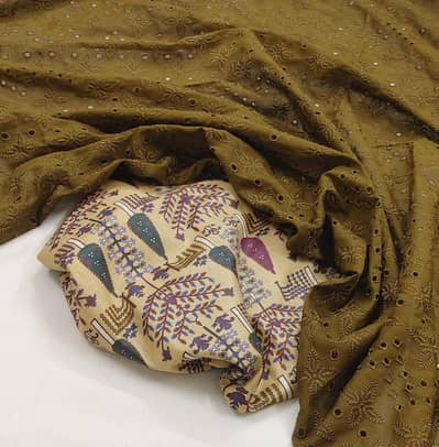 Boring Chicken Kari Lawn 2PC Unstitched Suit