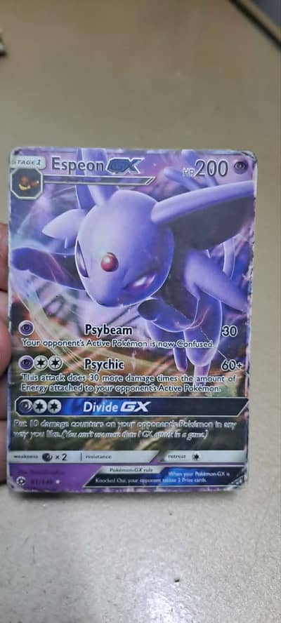 Espeon pokemon trading card