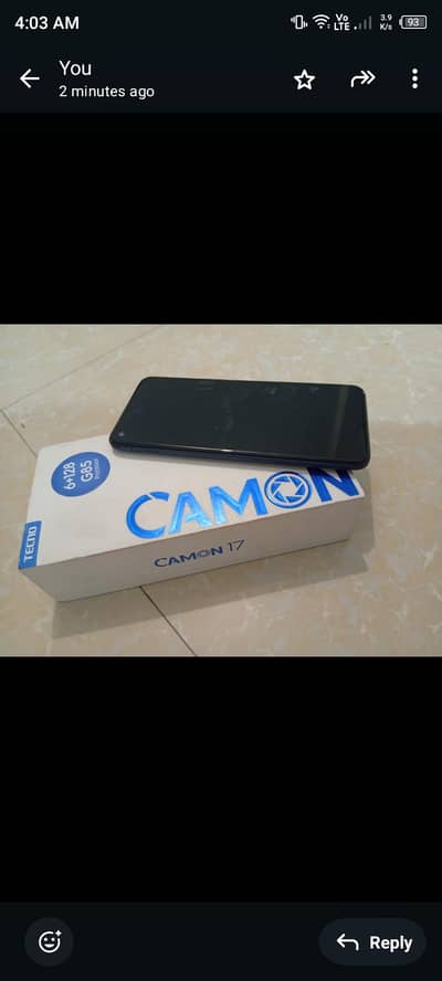 tecno camon 17 6gb 128gb all ok pta approved