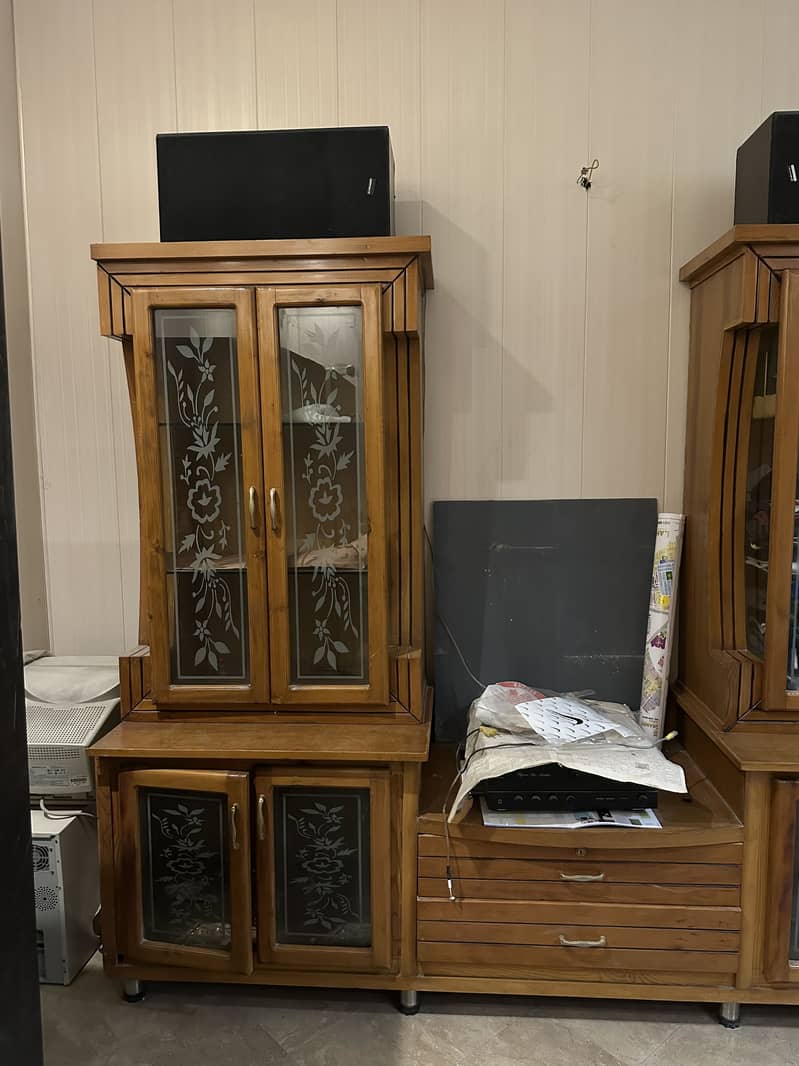 Console set with Sofas + Table + dresser + 1