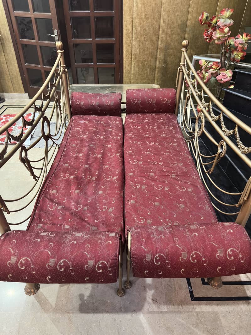 Console set with Sofas + Table + dresser + 6