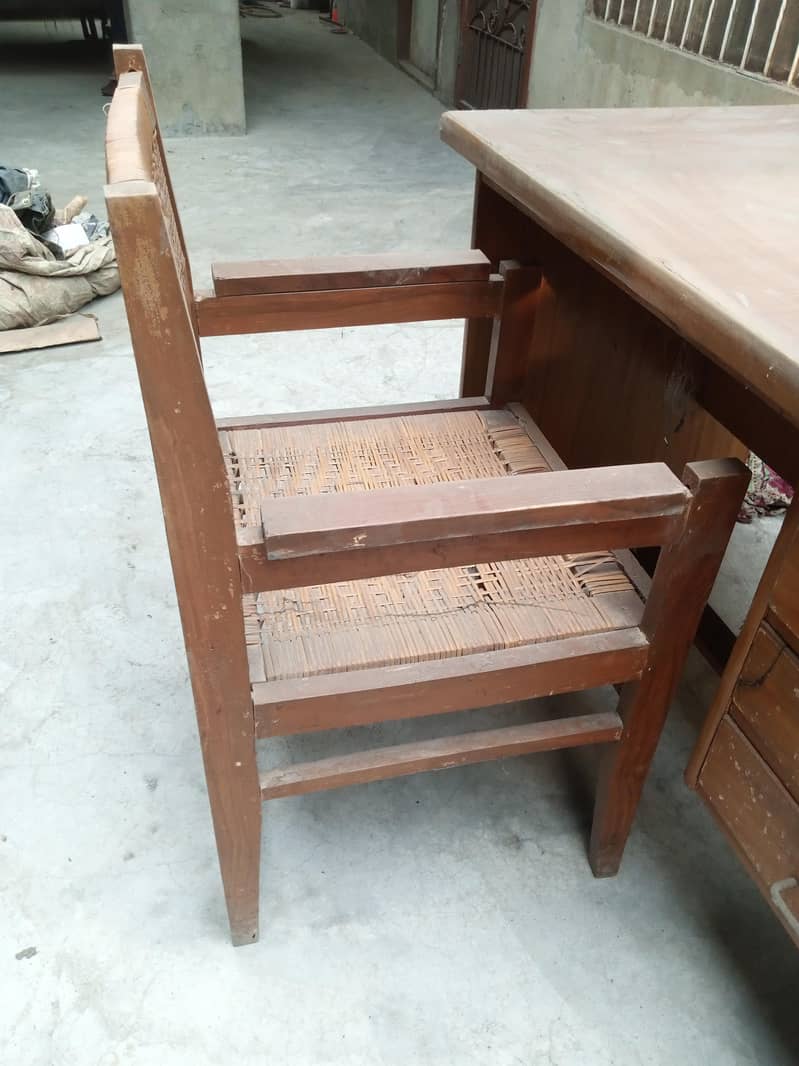 Solid wooden Table & Chair 2