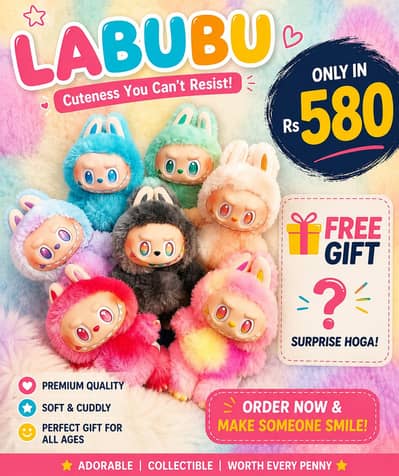 Labubu | Orignal popmart | Doll and stuff toy | Win free gifts
