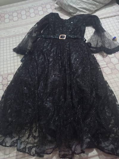 urgent selling Elegant Black Net Maxi Dress | Party / Formal Wear