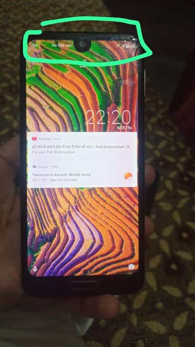 Sharp Aquos R2 7000 pic ma dekh sekhta ho touch Yaha Kam nhi krta